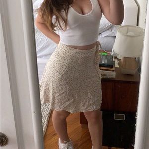 Brandy Melville floral wrap skirt